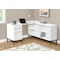 Monarch Specialties Computer Desk, Home Office, Corner, Storage Drawers, 60 in.L, L Shape, Work, Laptop, White Laminate I 7494 - alternate 4
